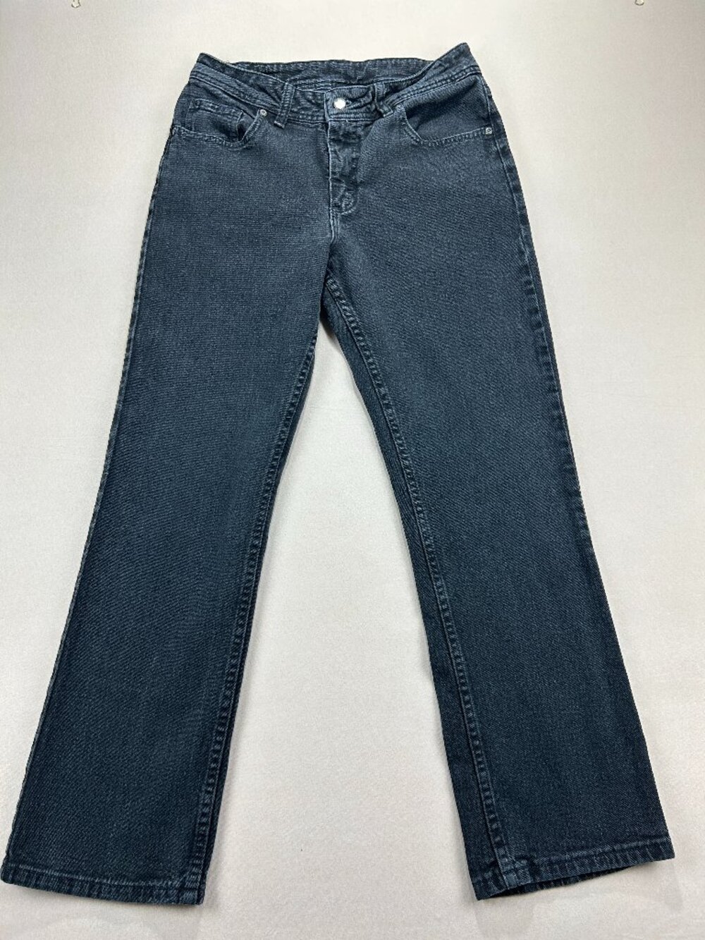 Riders by Lee Jeans Women's Size 10 Black Denim Mid Rise Straight Stretch